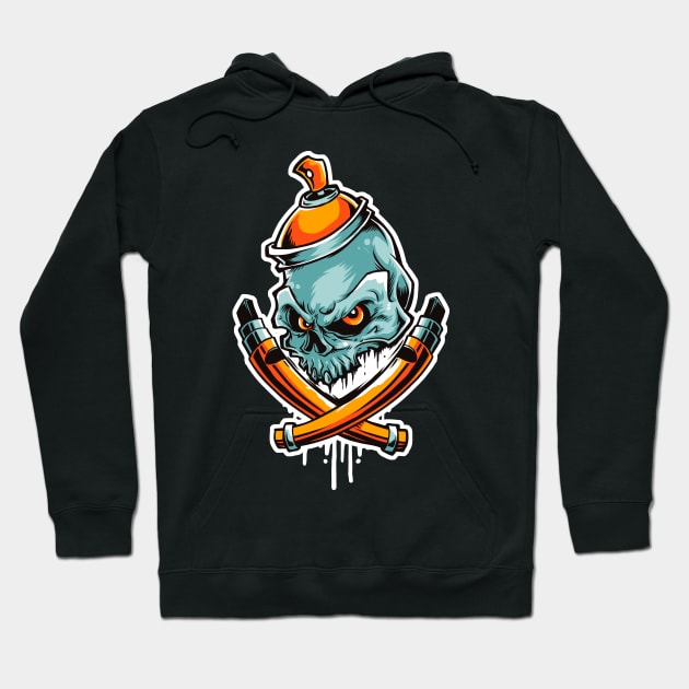 Skull Cartoon Hoodie by Unestore